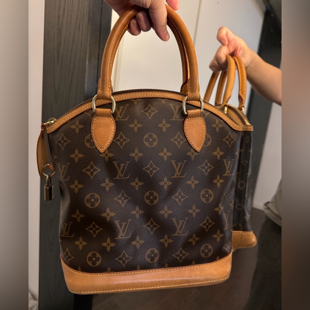 Louis Vuitton LOCK IT Brown and Tan Monogram Tote